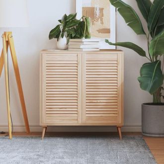 vidaXL Puertas De Armario De Lamas 2 Uds Madera De Pino 69x39,4 Cm Vidaxl