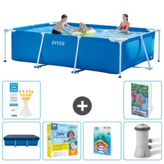Intex Piscina Con Estructura Rectangular - 300x200x75 Cm - 7-piezas S57