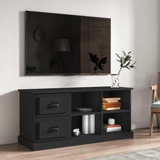 vidaXL Vidaxl - Mobile Porta tv Nero 102x35,5x47,5 cm in Legno Multistrato