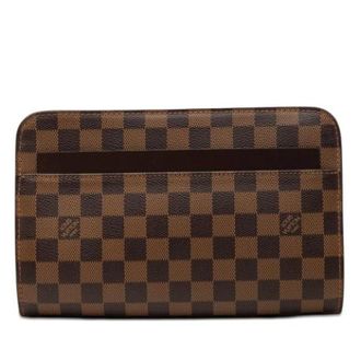 Louis Vuitton Pre-owned Clutches, female, Brown, Size: ONE SIZE Pre-owned Saint Paul Clutch