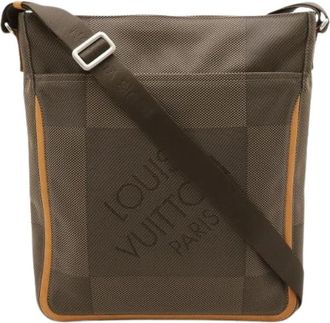Louis Vuitton Pre-owned Cross Body Bags, male, Brown, Size: ONE SIZE Pre-owned Compagnon Damier Geant Shoulder Bag