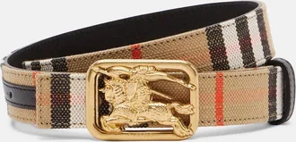 Burberry Cintur&oacute;n reversible con EKD y Burberry Check