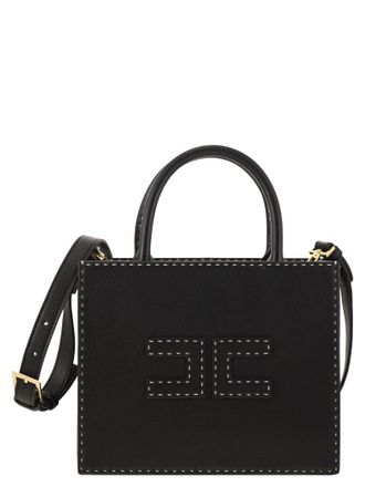 Elisabetta Franchi Small Tote mit Kontrastgenähten