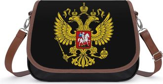 Generic Russia Coat Of Arms Small Womens Crossbody Bags Shoulder Handbag with Adjustable Strap for Travel