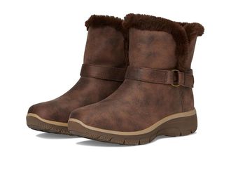 Skechers Easy Going - Dreamers Move - Hands Free Slip-Ins Womens Boots Chocolate : 5.5 B - Medium, Leather