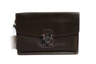 Louis Vuitton Belaia Clutch Taiga Womens Leather (Pre-Owned)