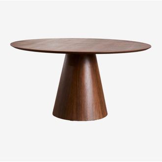 Sklum Mesa De Comedor Redonda En Madera Aura Sklum