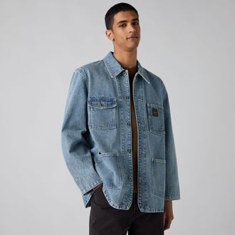 Levi's Berkley Chore Coat - Mens - 2XS - Light Wash / Duck Diving