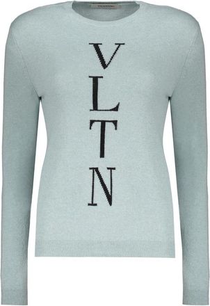 Valentino WomenS Light Blue Wool Sweater, Size 40