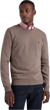 Harmont & Blaine Round-neck Knitwear, male, Brown, M, Crew Neck Pullover