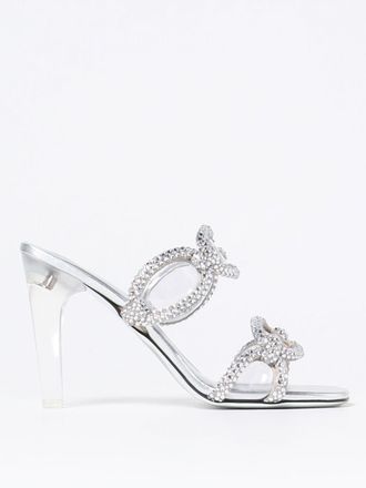 Valentino Garavani Mules Chain 1967 Valentino Garavani in pelle laminata con strass