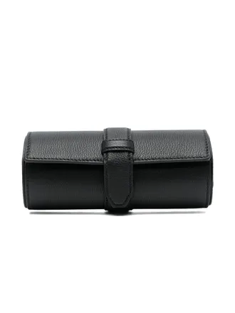 Brioni grained leather 3-watch roll - men - Calf Leather - One Size - Black