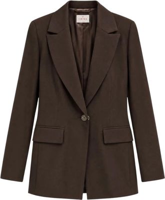 Marella Emmoro Blazer - Dames - Blazers - Bruin - L - Polyester - Jassen