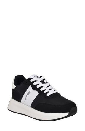 Calvin Klein Hallie Wedge Sneaker in Black at Nordstrom Rack, Size 5.5