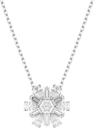 Swarovski Damesketting met sneeuwvlok hanger wit Idyllia 5691484 - Dames - Kettingen - Grijs - ONE Size - Accessoires