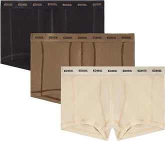 Diesel 3 Pack Boxer Shorts With Logo