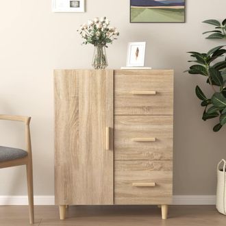 vidaXL Aparador De Madera De Ingenier&iacute;a Roble Sonoma 69,5x34x90 Cm Vidaxl