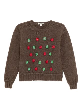 Phipps crew neck jumper - women - Organic Wool/Alpaca - L - Brown