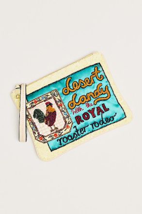 Alemais Rooster Embellished Clutch