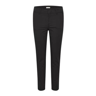 Part Two Casual Fit Black Trousers - female - Part Two - Slim-fit Trousers - Black - 2XS - Trousers