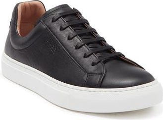 BOSS Hugo Boss Katie Leather Fashion Sneaker in Blk at Nordstrom Rack, Size 6