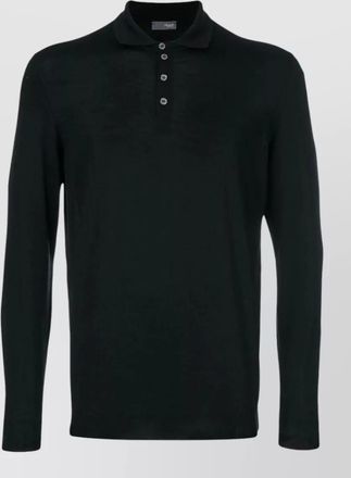 Drumohr long sleeve polo knitwear sweater