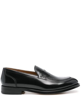 Doucal's brushed loafers - Black