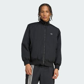 adidas Originals Mens OVERSIZED NYLON BOMBER - Black - Size X-Small