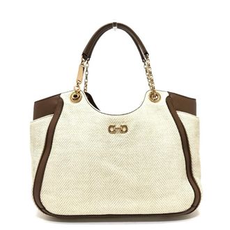 Ferragamo Canvas Tote Bag (Pre-Owned)