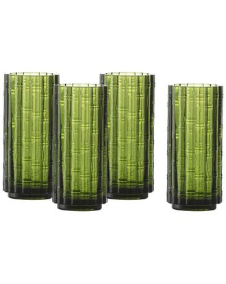 Fortessa Set of 4 Mahalo Stackable Glasses, 11.5oz Collins