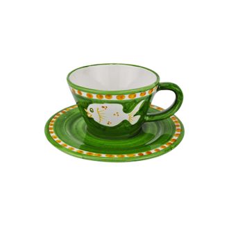 Arcucci poiseidone green cup cappuccino c/p