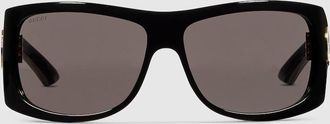 Gucci Square Frame Sunglasses, Black