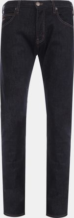 Emporio Armani Mens Regular-Fit Jeans in Blue Cotton - Size 32W/32L