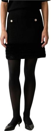Twinset Minirok - Dames - Korte rokken - Zwart - S - Wol - Rokken