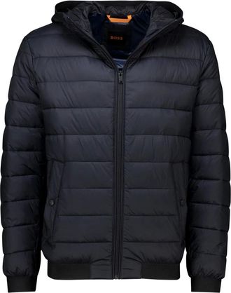 HUGO BOSS Heren, Jassen, Zwart, Maat: 2XL Leer