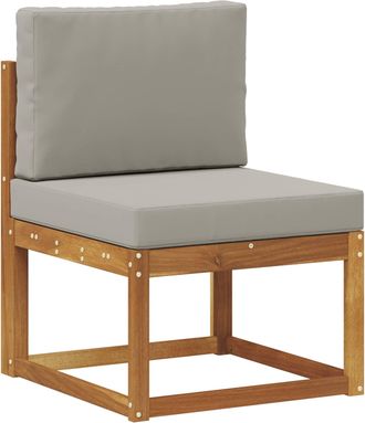 vidaXL Sof&aacute; Intermedio De Exterior Madera De Acacia S&oacute;lida Vidaxl