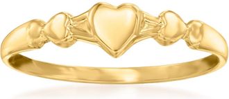 Ross-Simons Babys 14kt Yellow Gold Heart Ring