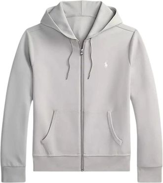 Polo Ralph Lauren Double-Knit Full-Zip Hoodie - Heren - Sweatshirts & Hoodies - Grijs - Maat: XL Katoen