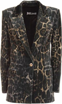 Roberto Cavalli Dierenprint Jas - Dames - Jassen - Bruin - Maat: M