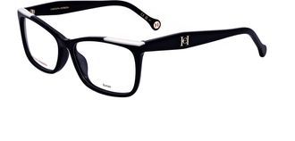 Carolina Herrera Womens 56 mm Black White Eyeglasses