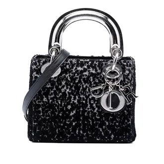 Dior Pre-owned Dior Mini Fabric Lame Lady Dior Ladies OGMWS1QNVL2WL323