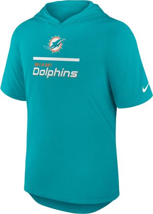Nike Miami Dolphins Nike Mens Dri-FIT NFL Hooded T-Shirt in Blue | 03NB3GT9P-D0B