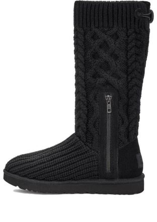 UGG (WMNS) UGG Classic Cardi Cabled Knit Boot Black 1146010-BLK