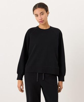 Pact CloudKnit Raglan Crew in Black at Nordstrom, Size Xx-Large