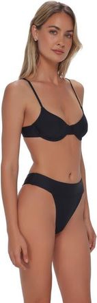Swim Systems Byron High Waist Bikini Swim Bottoms in Black at Nordstrom, Size X-Large