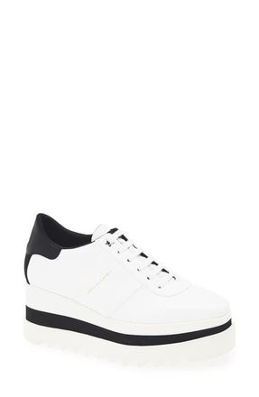 Stella McCartney Sneakelyse Platform Sneaker in White at Nordstrom, Size 10.5Us