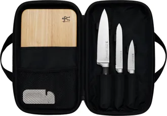 J.A. Henckels International Forged Accent 6-pc Travel Knife Set - Black Handles