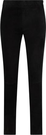Moorer Elastische Slim-fit Broek - Dames - Slim Fit Broeken - Zwart - XS - Katoen - Broeken