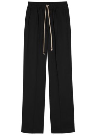Rick Owens Dietrich Straight-leg Wool Trousers - Black - 52 (IT52 / XL)