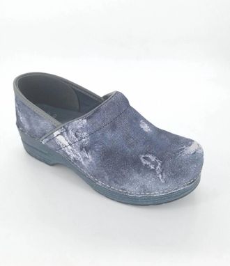Dansko Womens Professional Patterns Clog In Denim